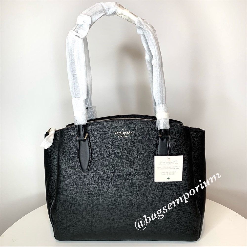 Kate Spade Large Leather Black Monet Tote Purse